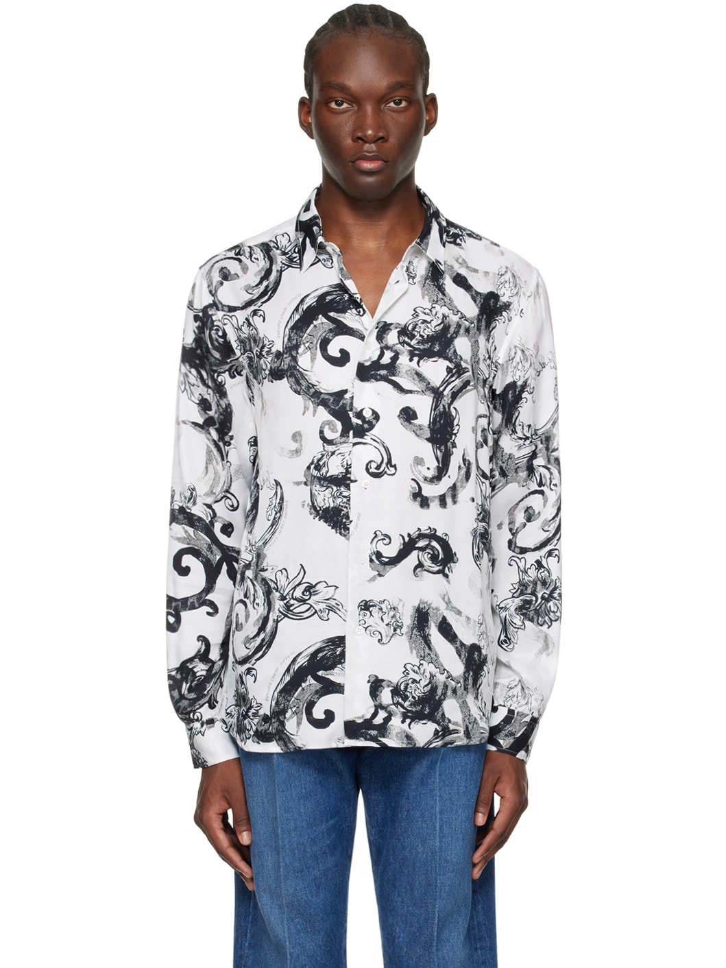 White Watercolour Shirt - 1