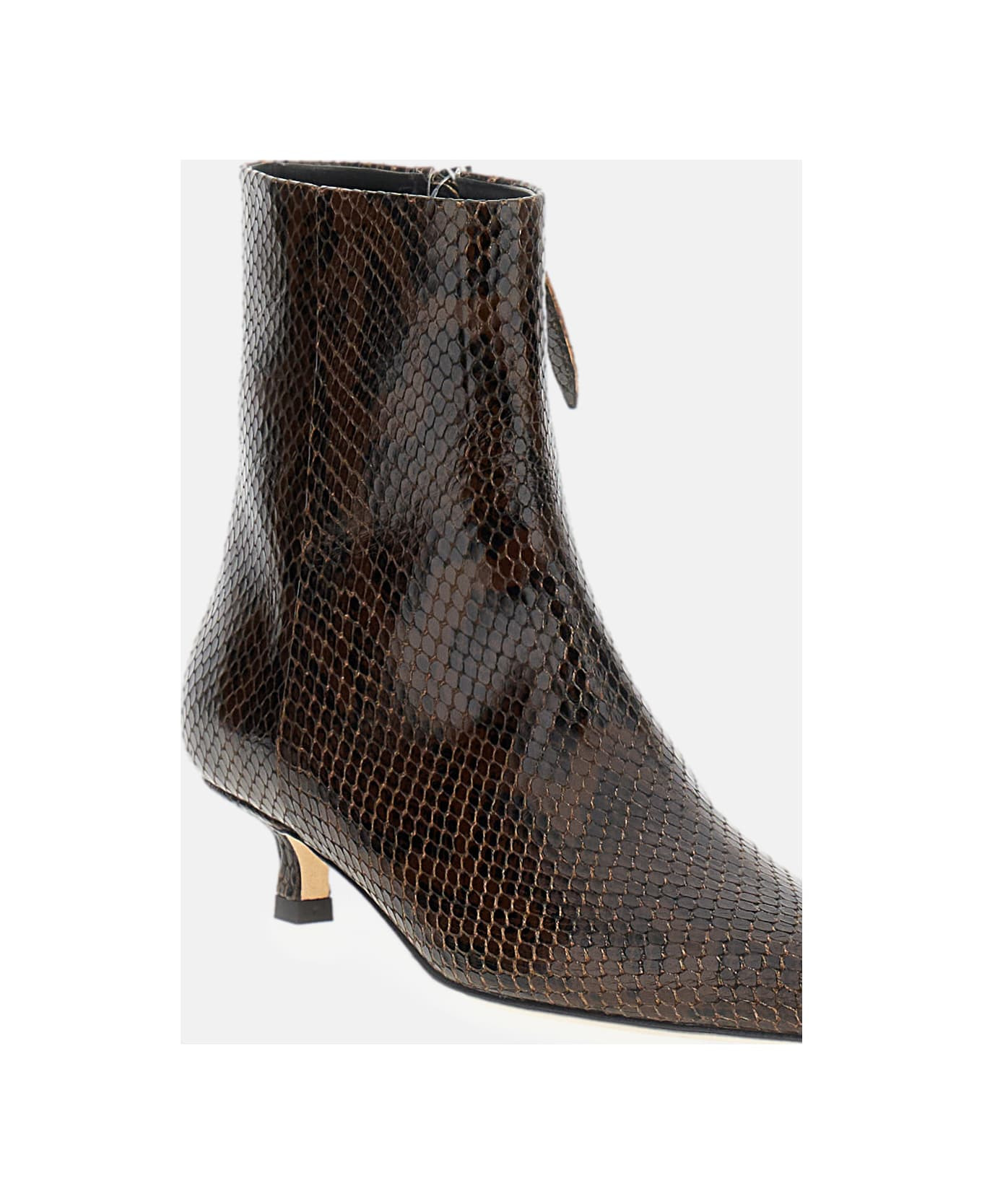 Sofie Snake Print Calf Leather Moka - 4