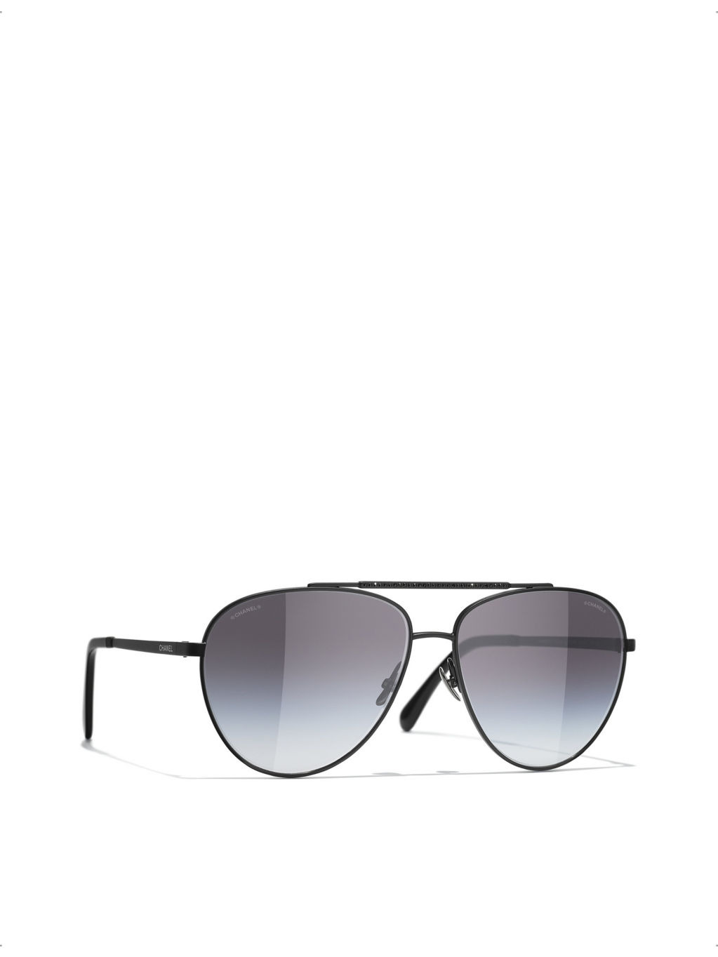 CH4279B crystal-embellished metal pilot sunglasses - 2