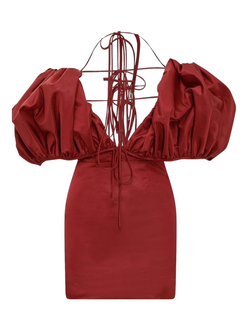 puff-sleeve midi dress 1