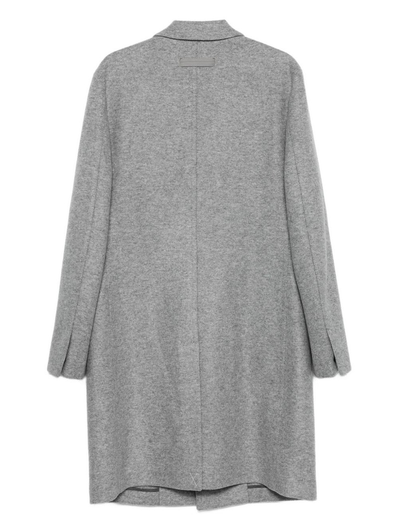 ZEGNA button-fastening wool coat outlook