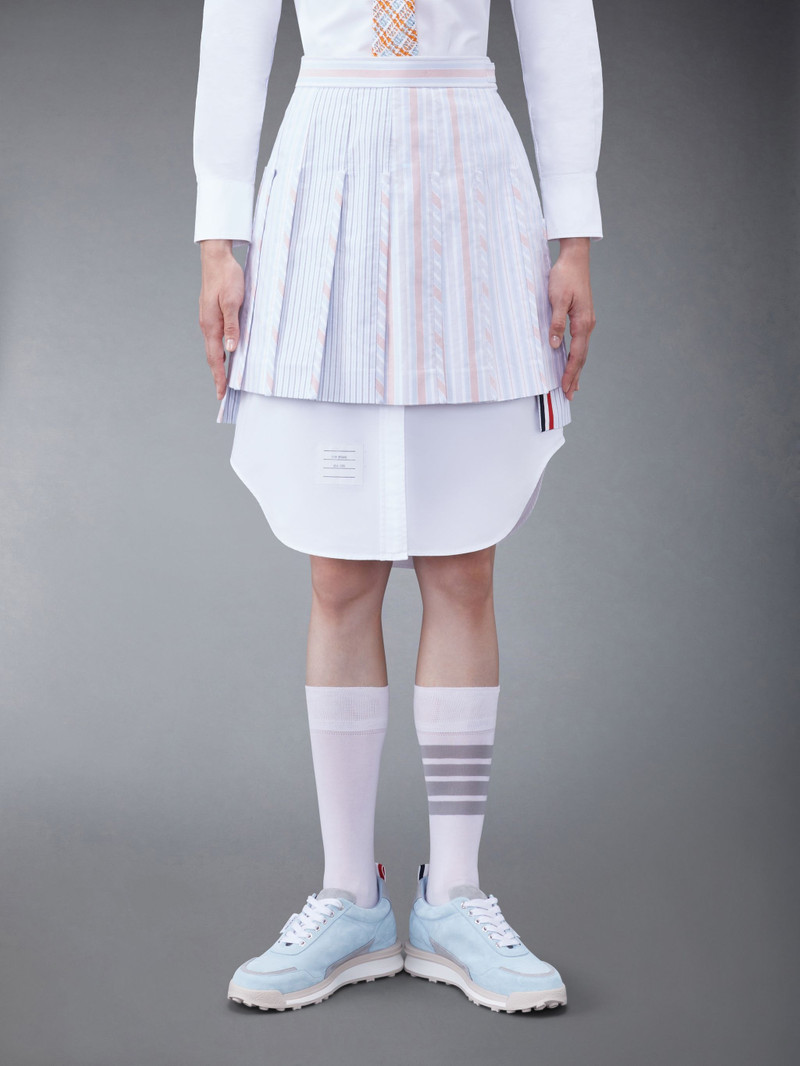 striped pleated miniskirt 1