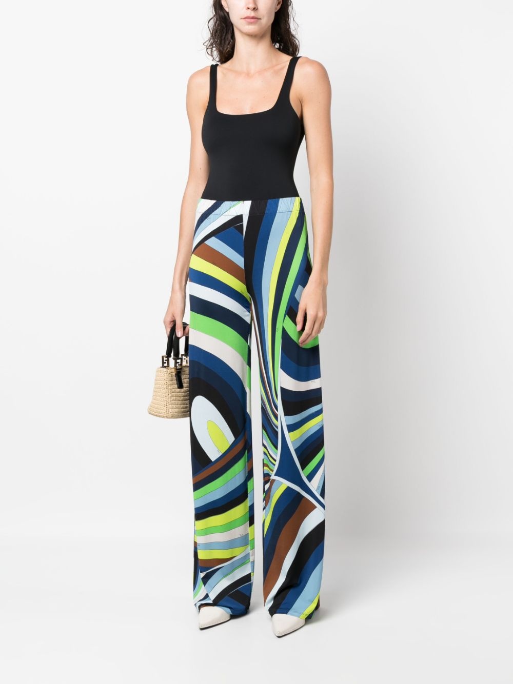 kaleidoscopic-print palazzo pants - 2