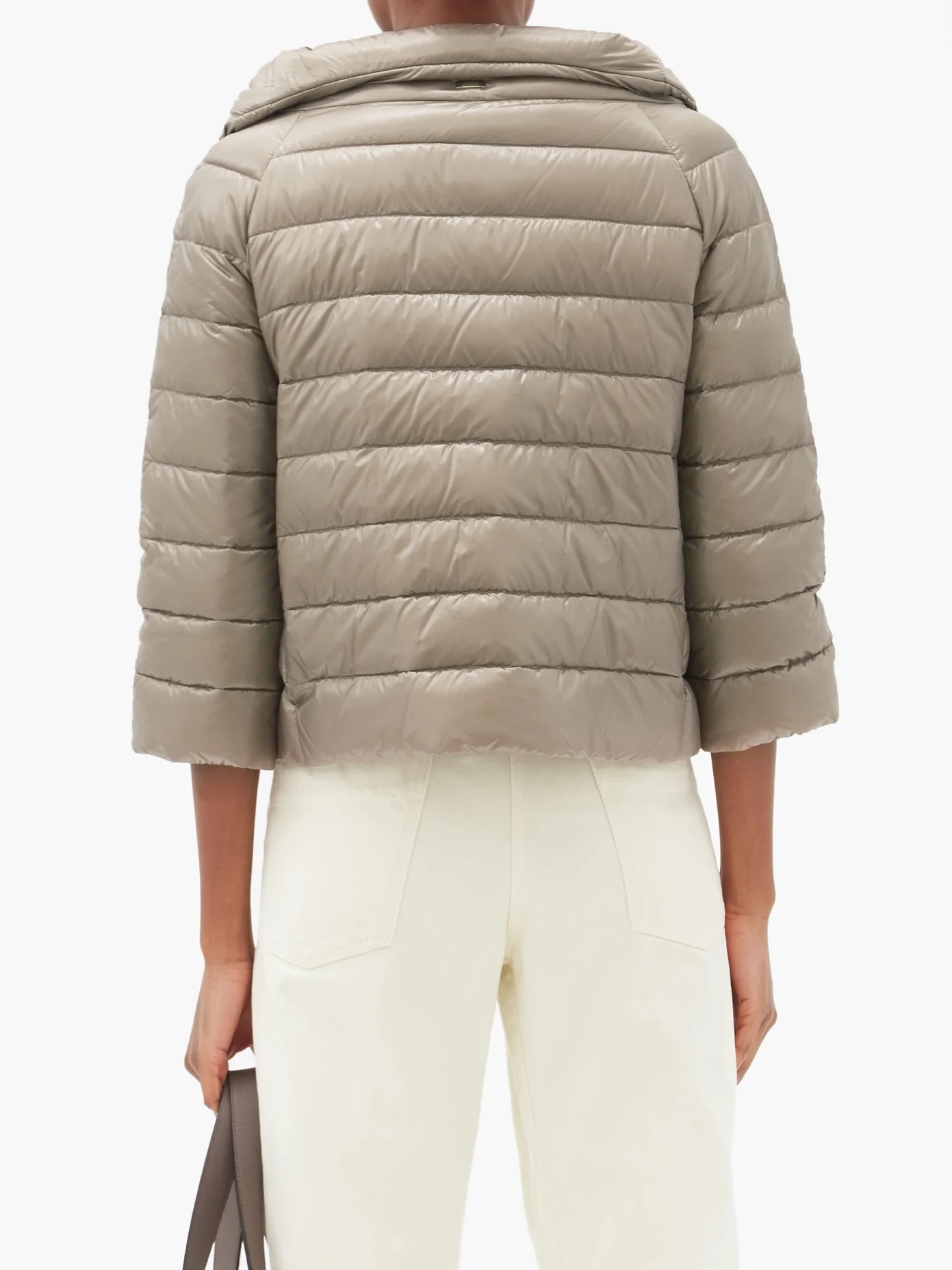 Sofia funnel-neck quilted down jacket - 5