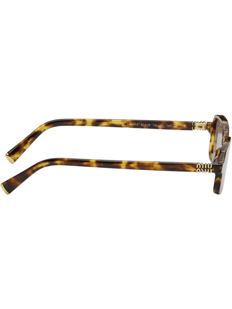 Miu Miu Brown Miu Regard Sunglasses outlook