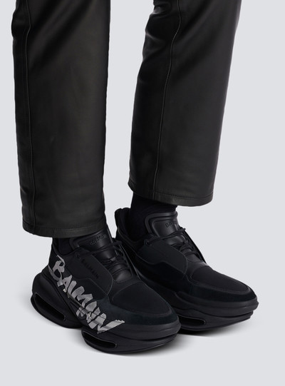 Balmain B-Bold trainers in rubberised leather and neoprene outlook