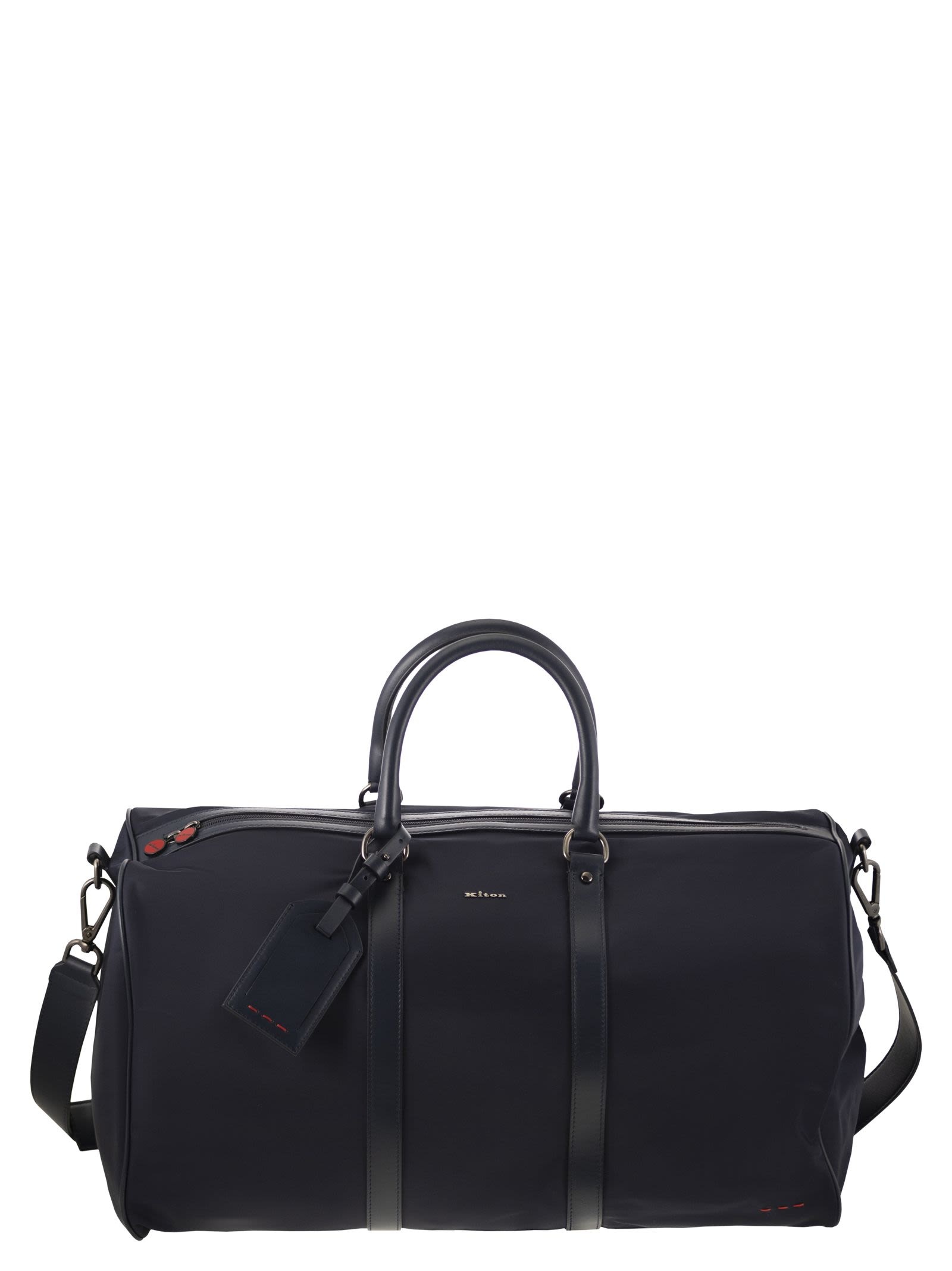 KITON - Kiton Men Duffel Bag With Leather Inserts - 1