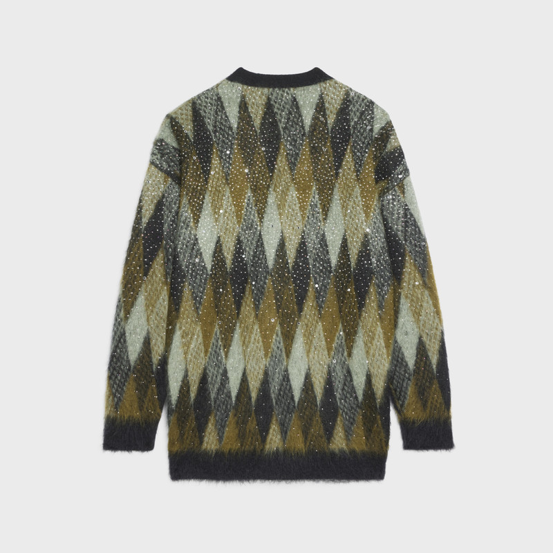 CELINE LONG EMBROIDERED CARDIGAN IN BRUSHED MOHAIR outlook