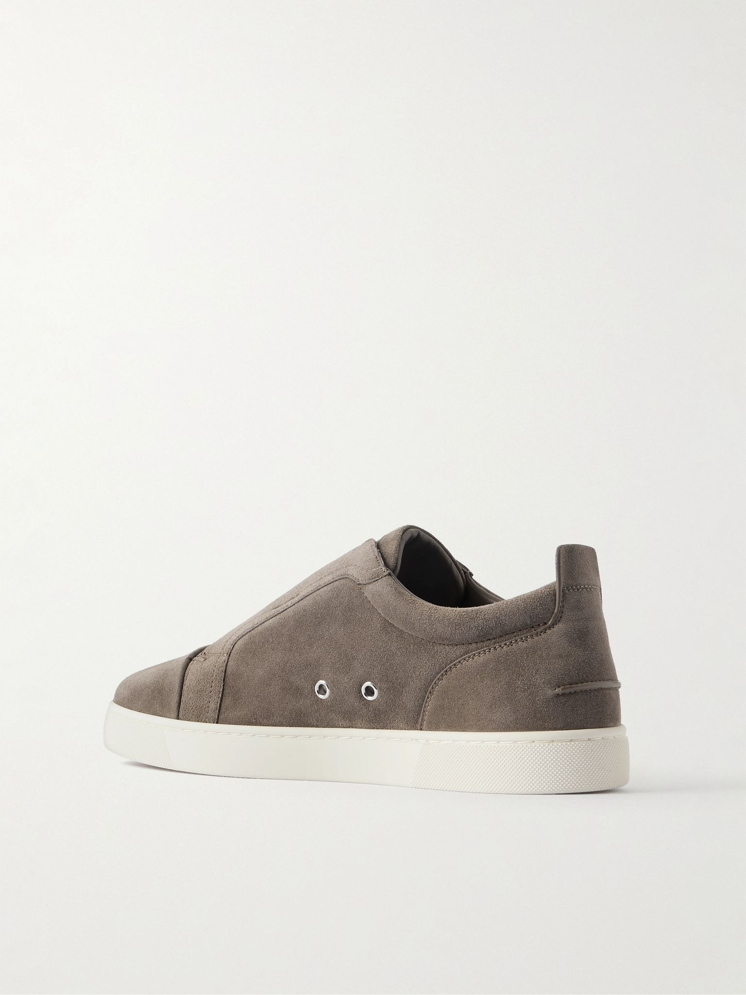 St Louis Suede Slip-On Sneakers Gray - 4