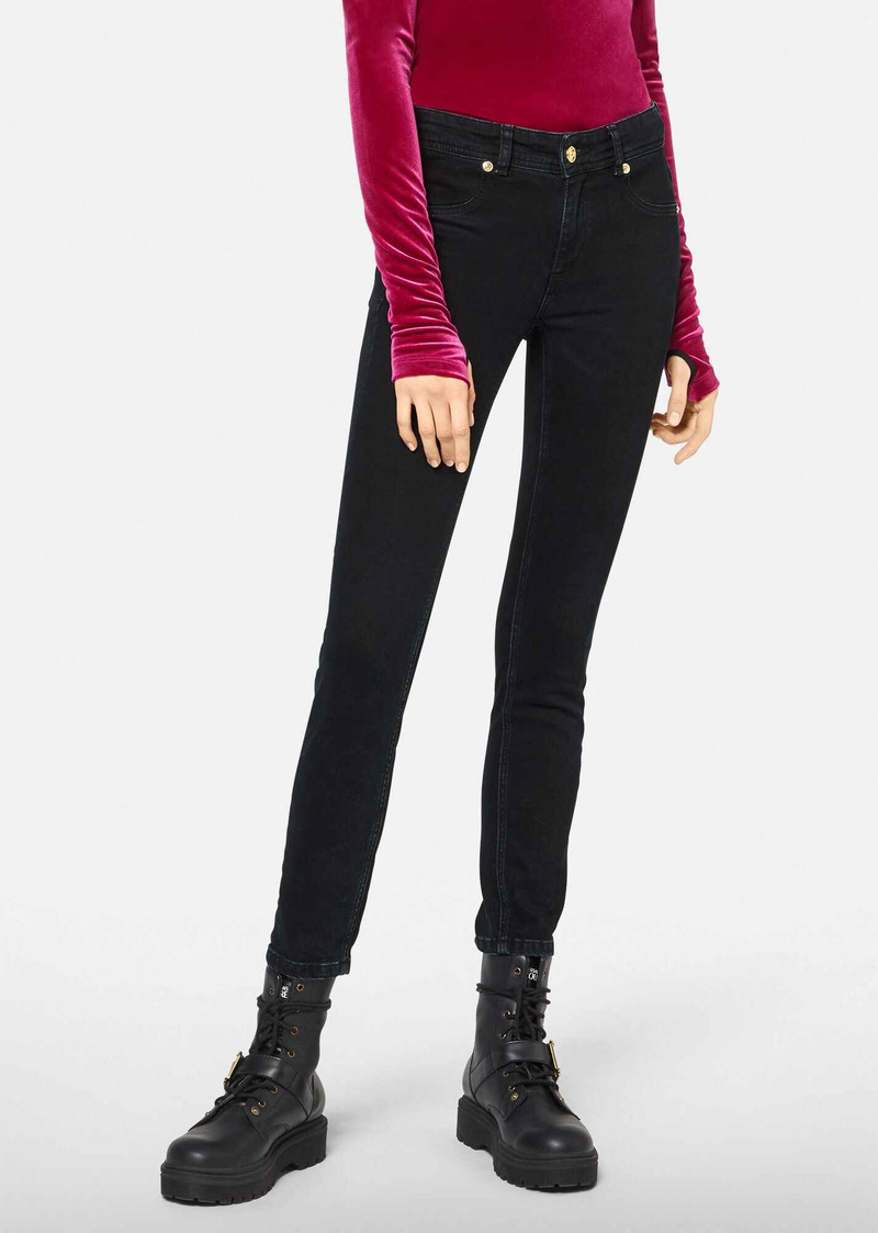 VERSACE JEANS COUTURE Logo Embroidered Jeans outlook