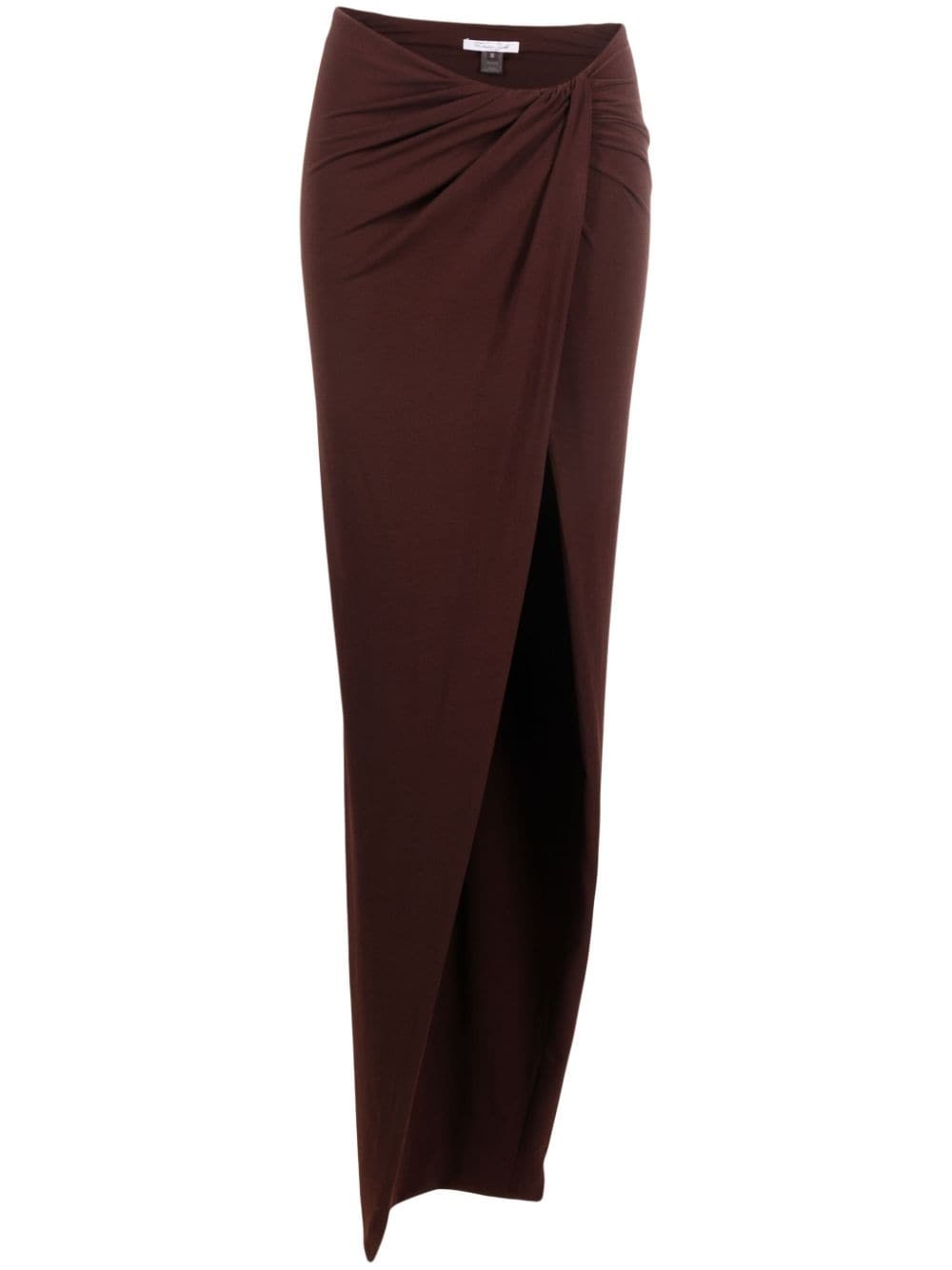 draped maxi skirt - 1