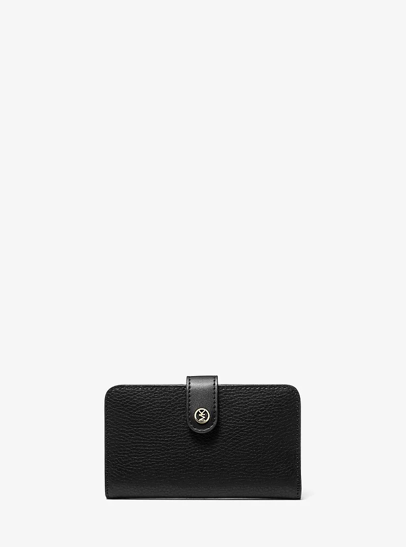 Jet Set Travel Medium Pebbled Leather Billfold Wallet - 1