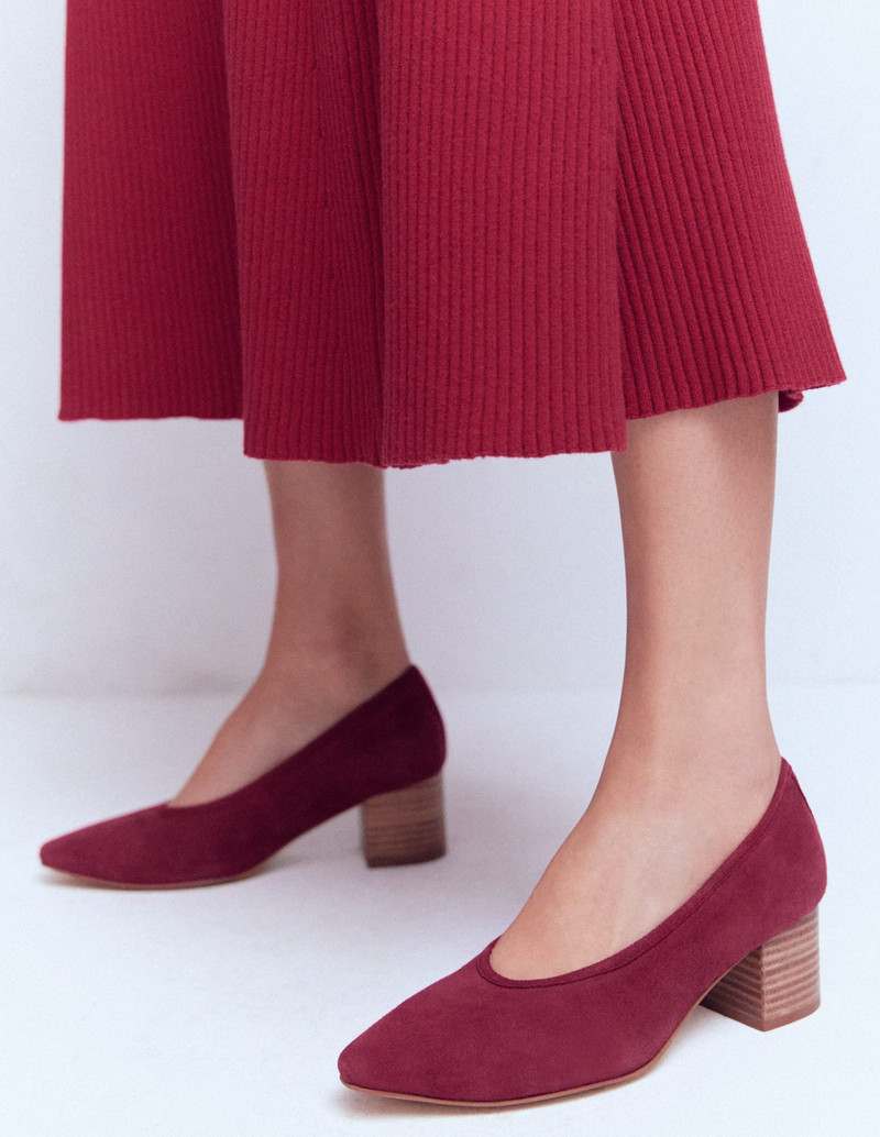 BODEN Closed Back Block Heel-Red outlook