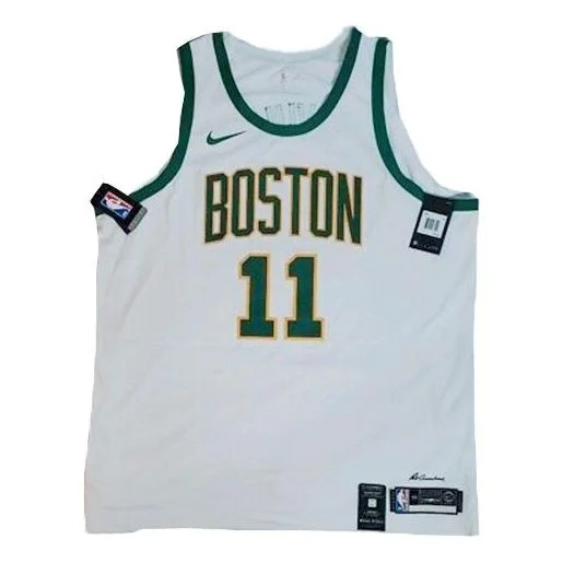 나이키 NBA City Limited Player Edition 보스턴 Celtics Kyrie Irving 11 농구 저지 / 가장 백색 AH6 - 1