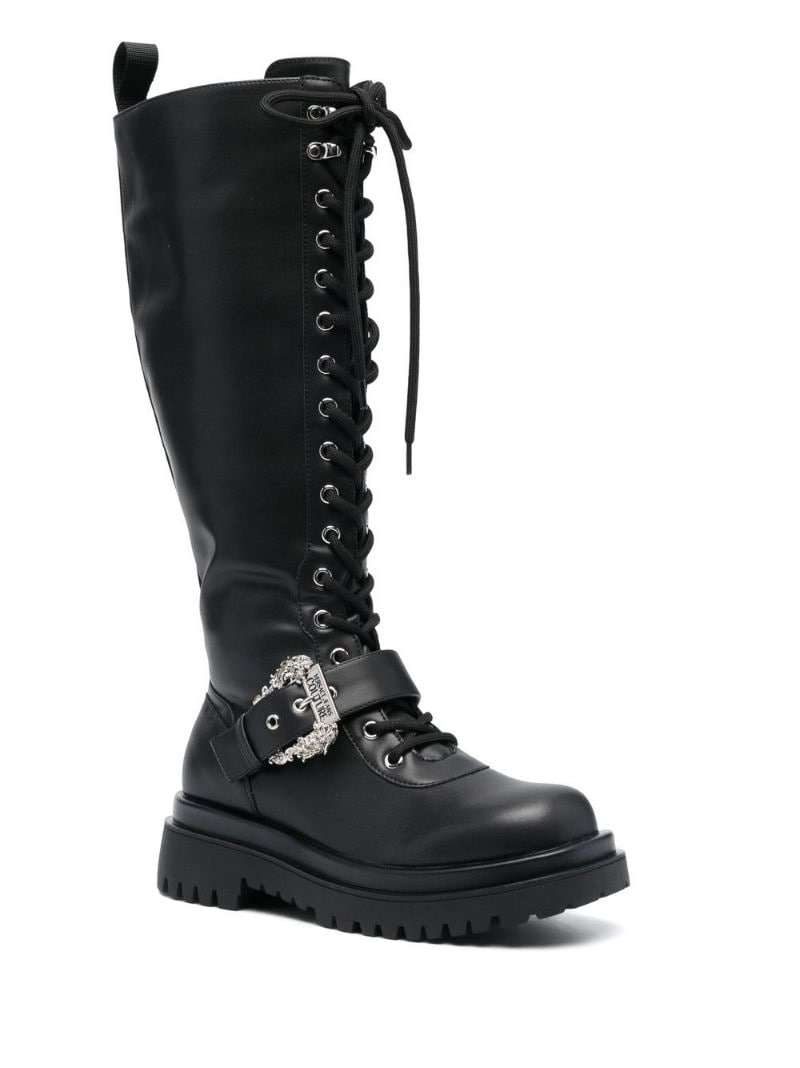 buckle-detail lace-up boots - 2