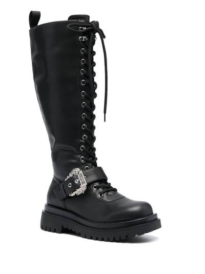 VERSACE JEANS COUTURE buckle-detail lace-up boots outlook