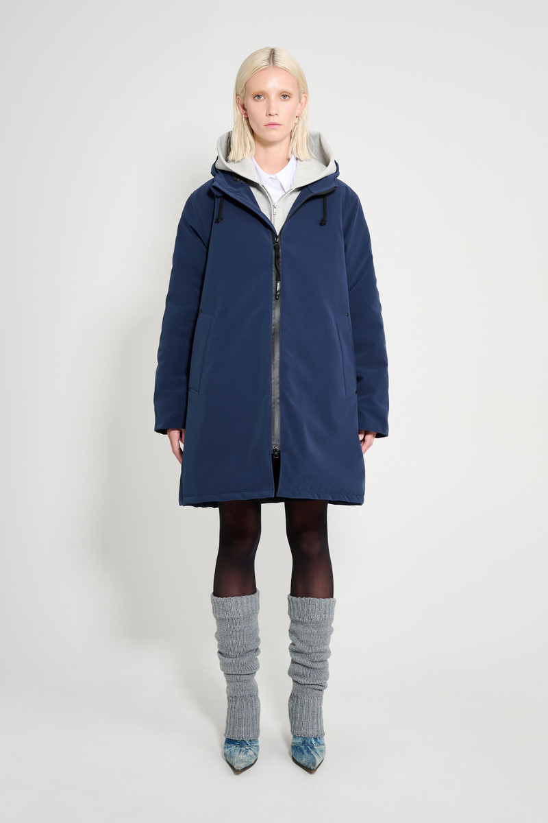 Stutterheim Mosebacke Matte Winter Coat Navy outlook