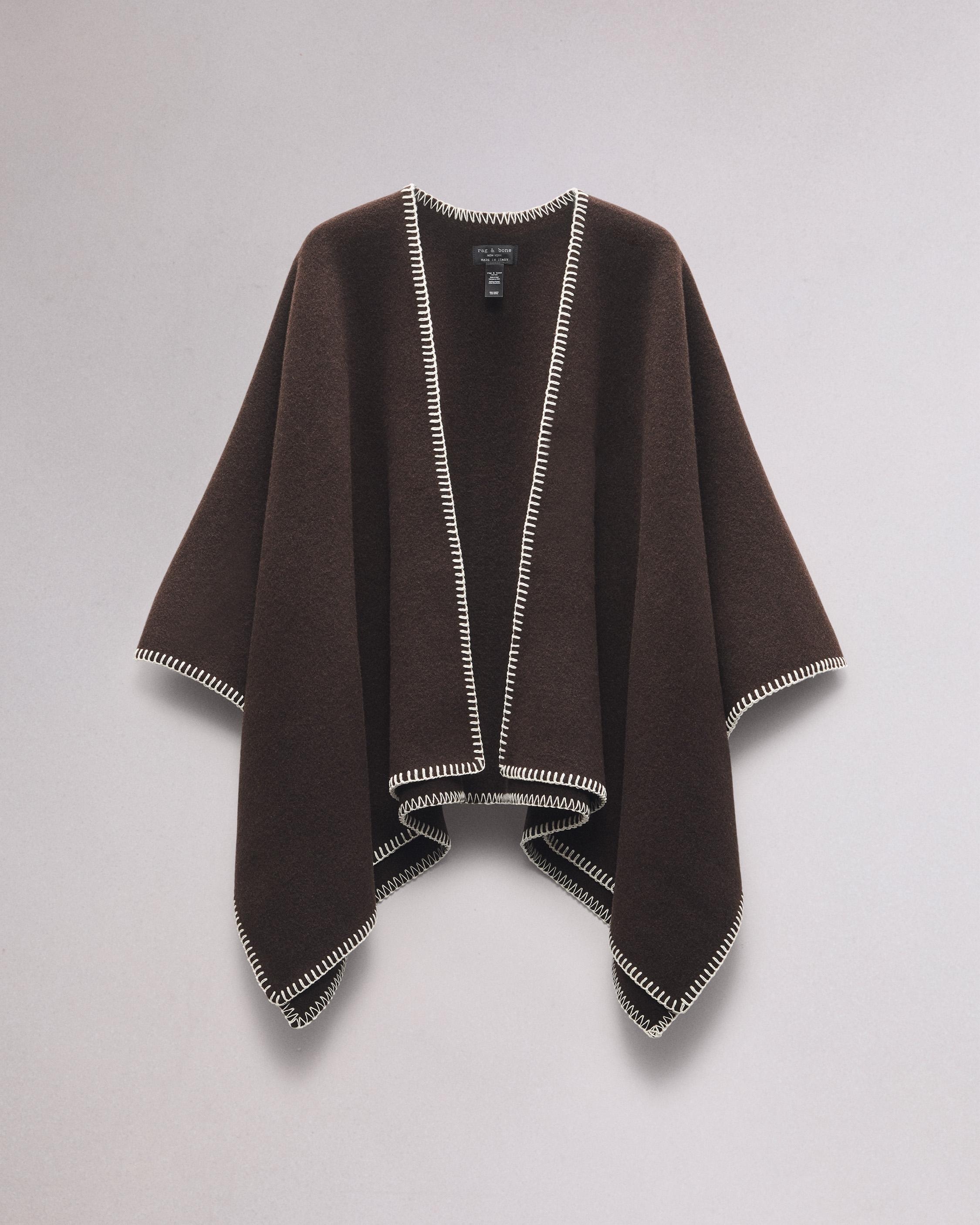 Ingrid Wool Poncho - 1