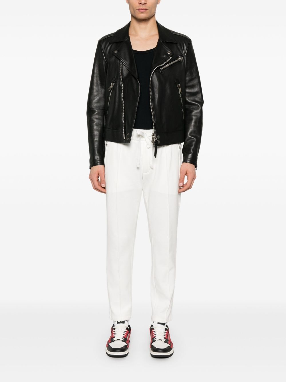 waffle-effect track pants - 2