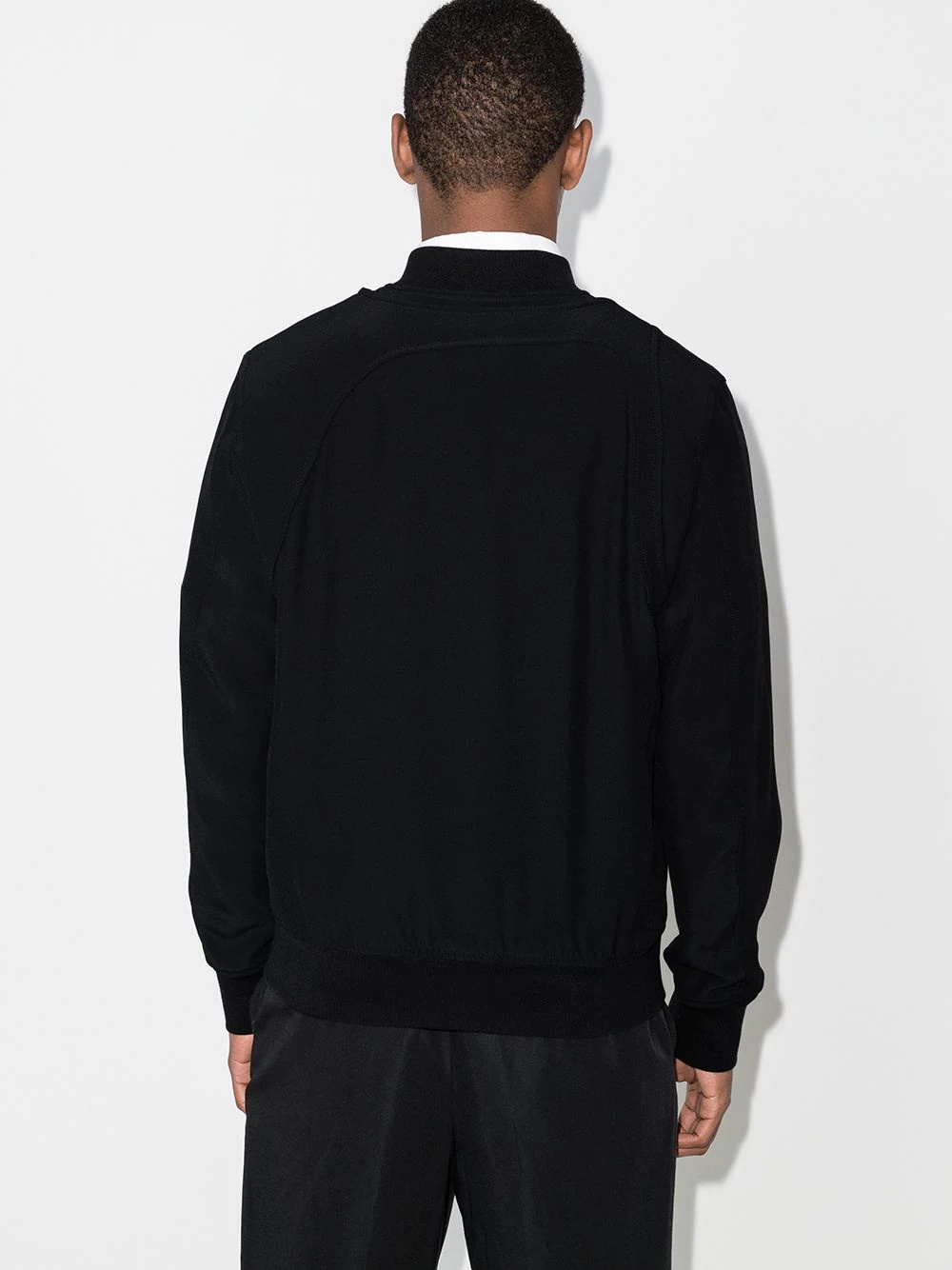 harness detail bomber jacket - 3