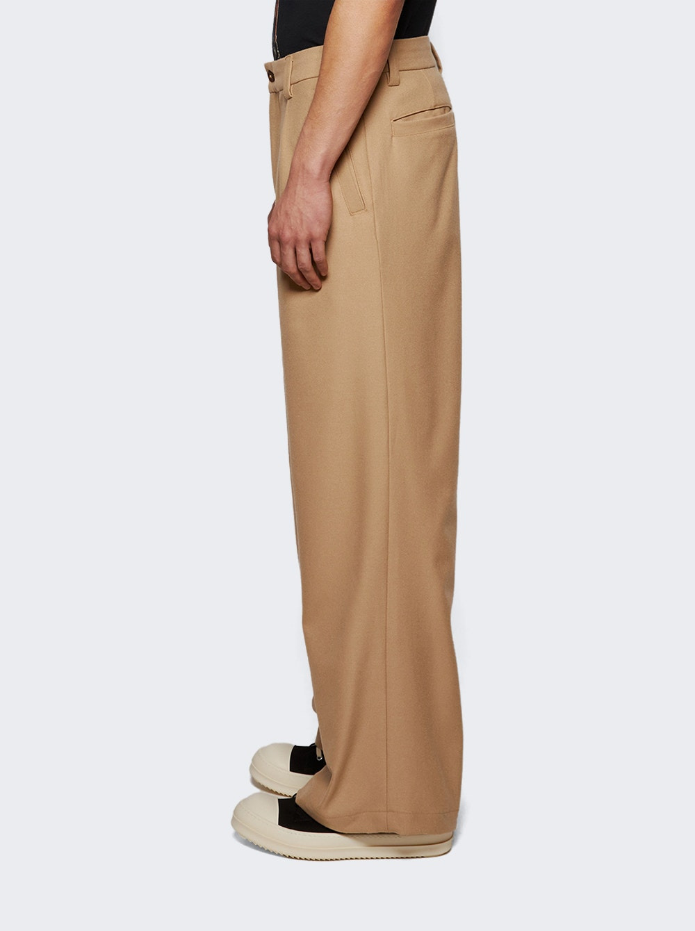 Pleated Trousers Sand Tropical - 3