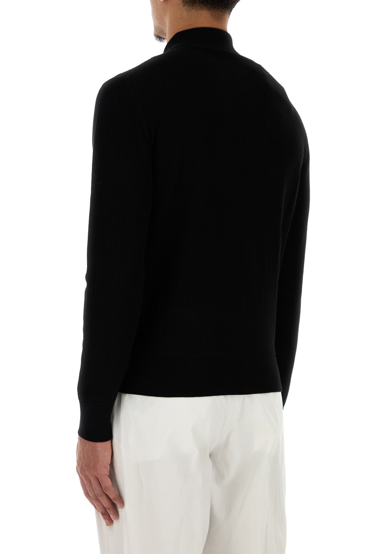 Black mesh cardigan - 4