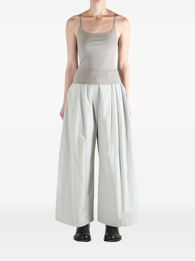 AMOMENTO pleated wide-leg trousers outlook