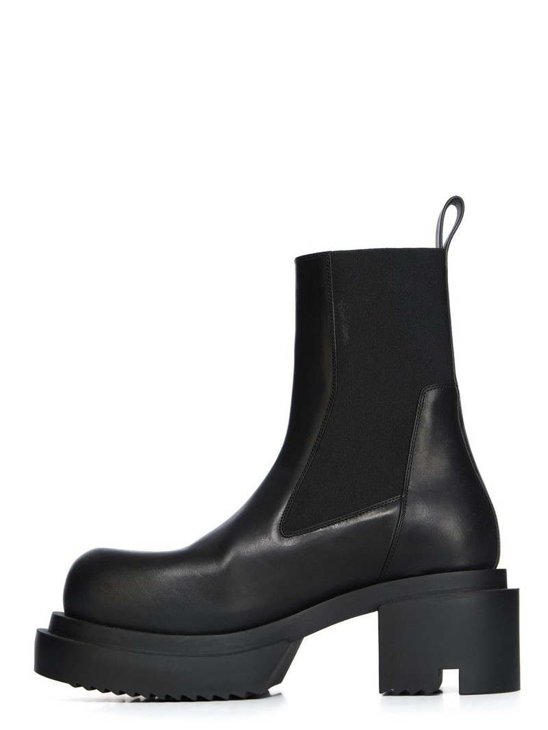 Rick Owens Beatle Bogun Boots Black outlook