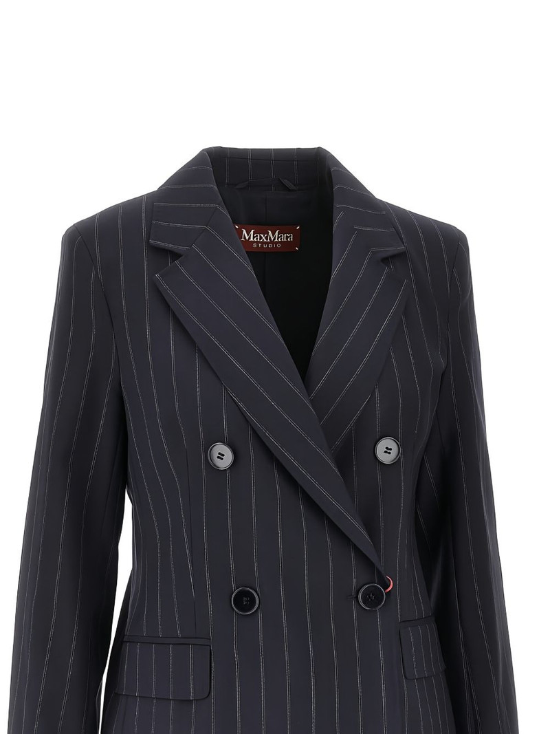 Max Mara pinstripe double-breasted blazer outlook