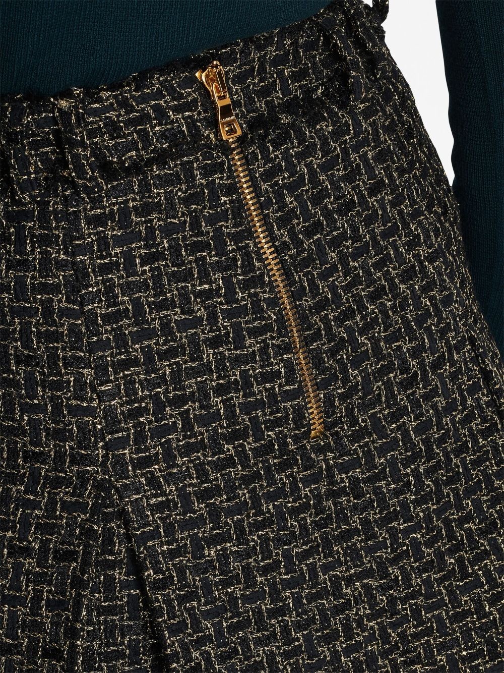 tweed pleated mini skirt - 6