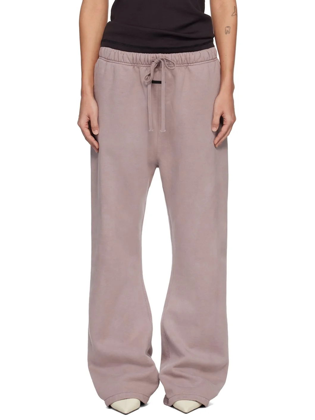 Purple Signature Classic Fit Flare Sweatpants - 1