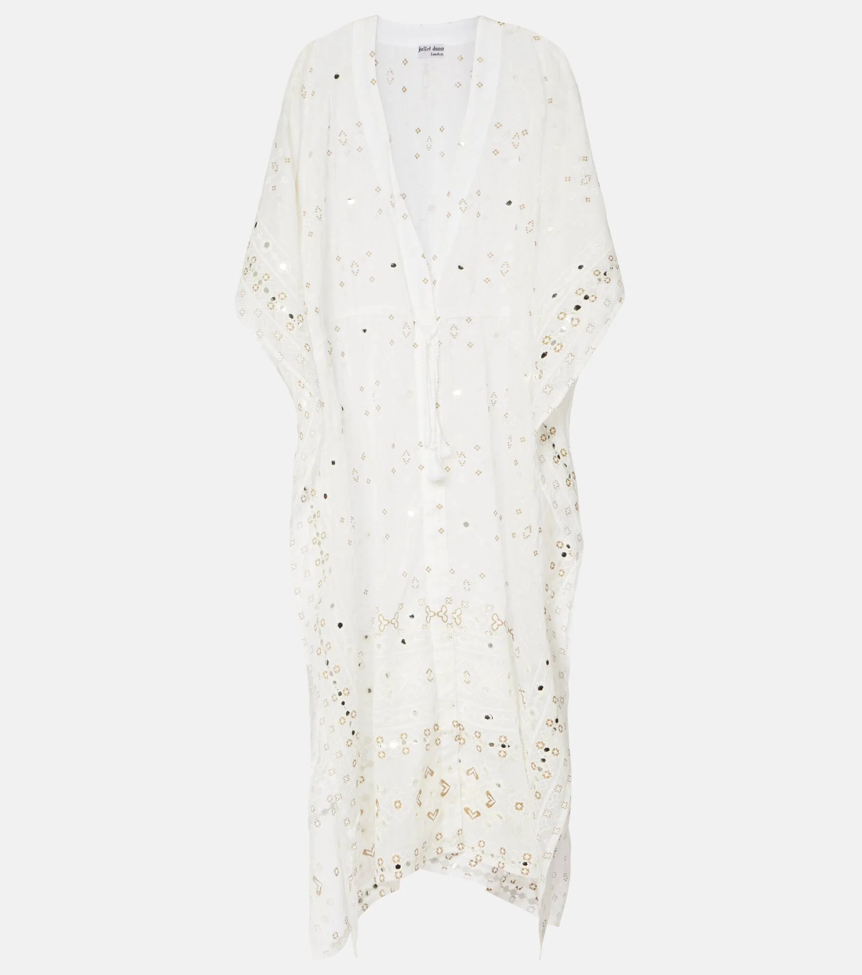 Embroidered cotton kaftan - 1