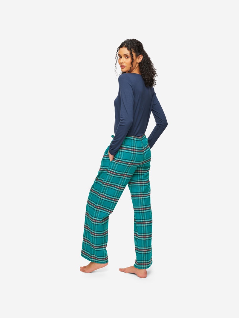 Women's Lounge Trousers Kelburn 25 Brushed Cotton Multi - 5