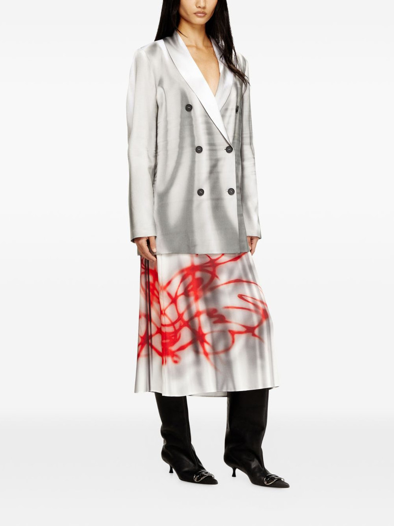 Diesel G-Avina shawl collar double-breasted jacket outlook