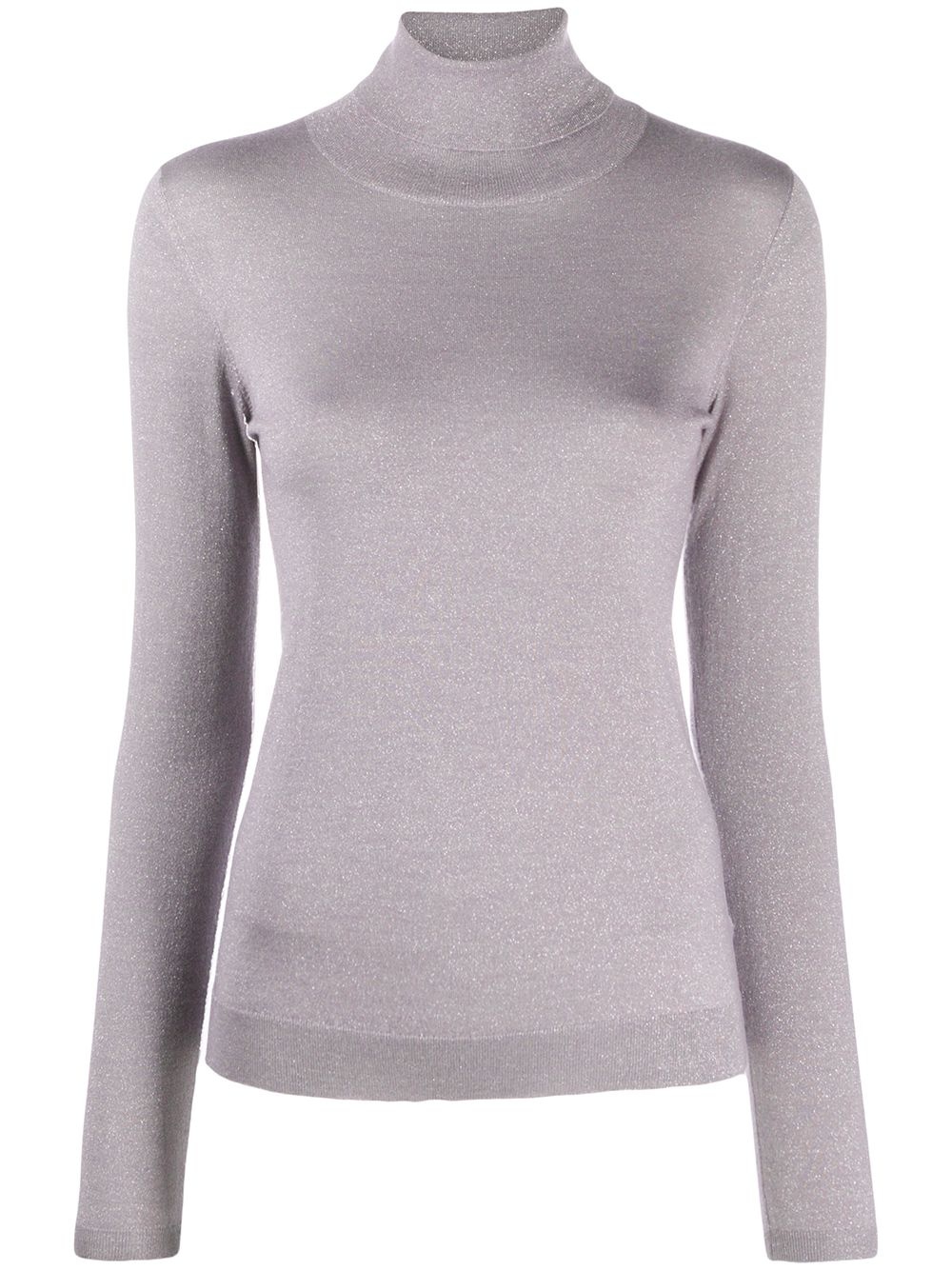 fine-knit roll-neck top - 1