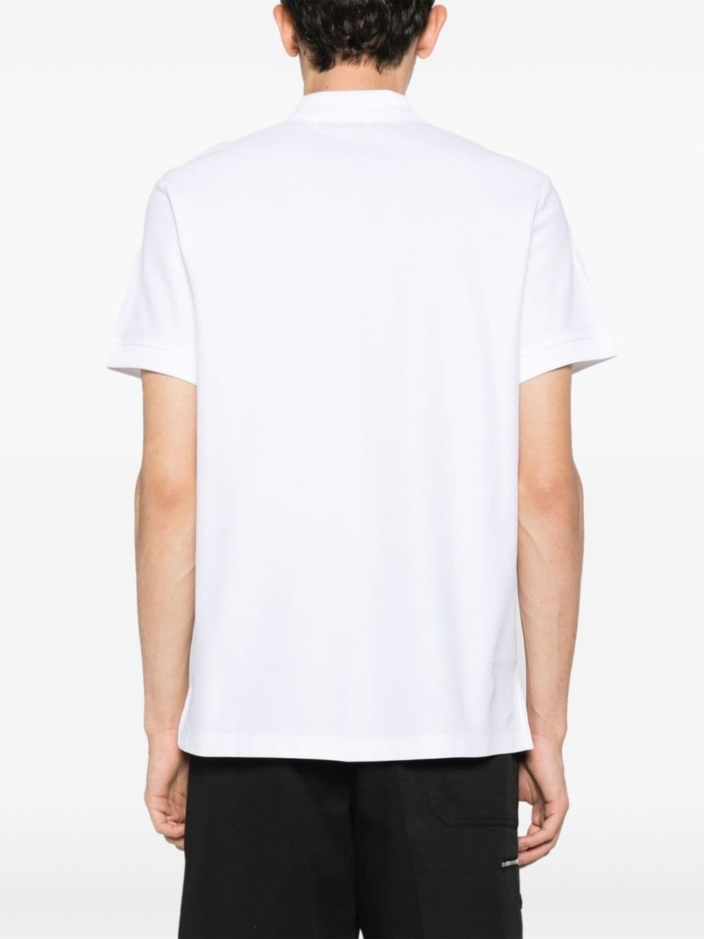 logo-embroidered polo shirt - 4