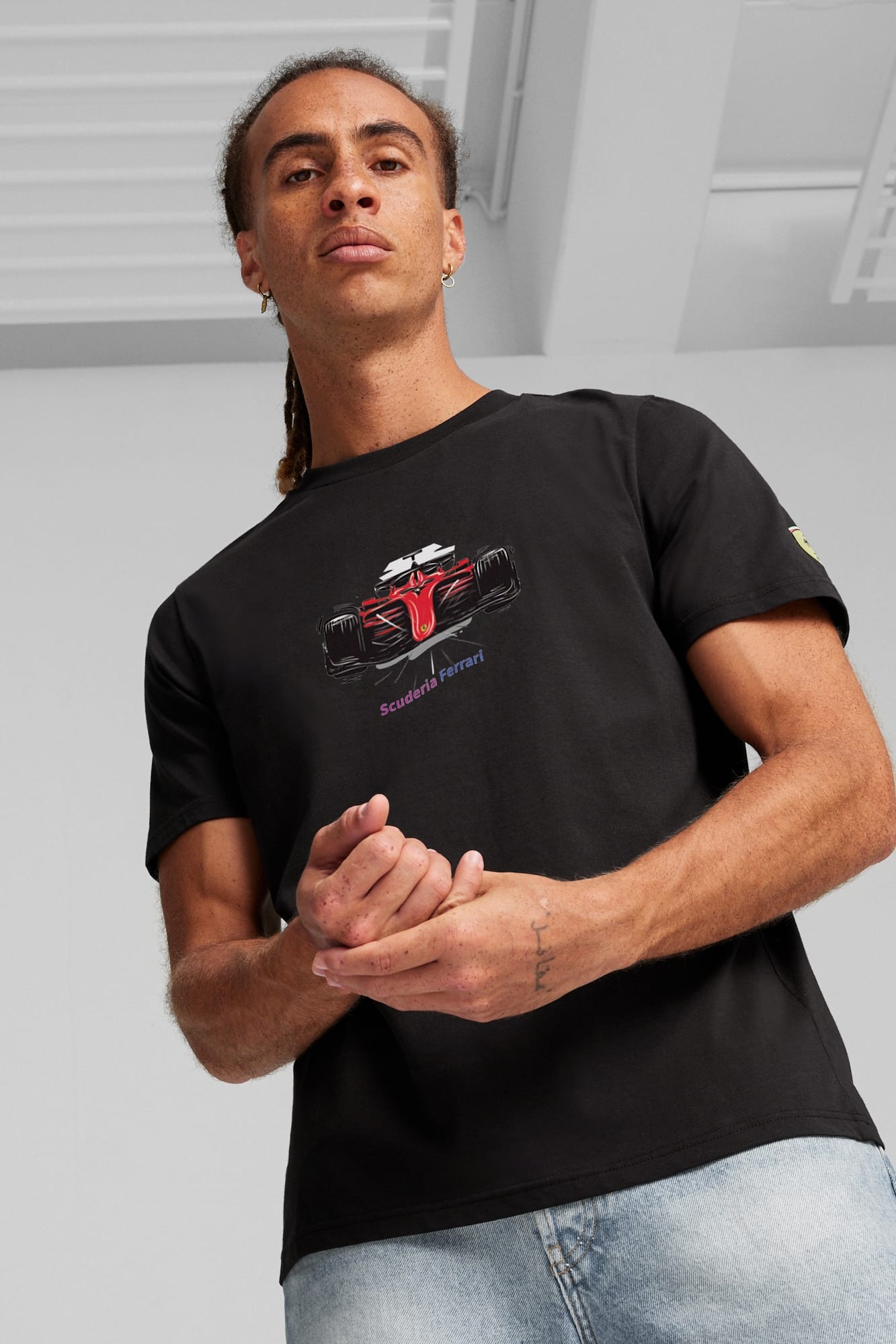 Scuderia Ferrari Men's Motorsport Race Graphic Tee - 3