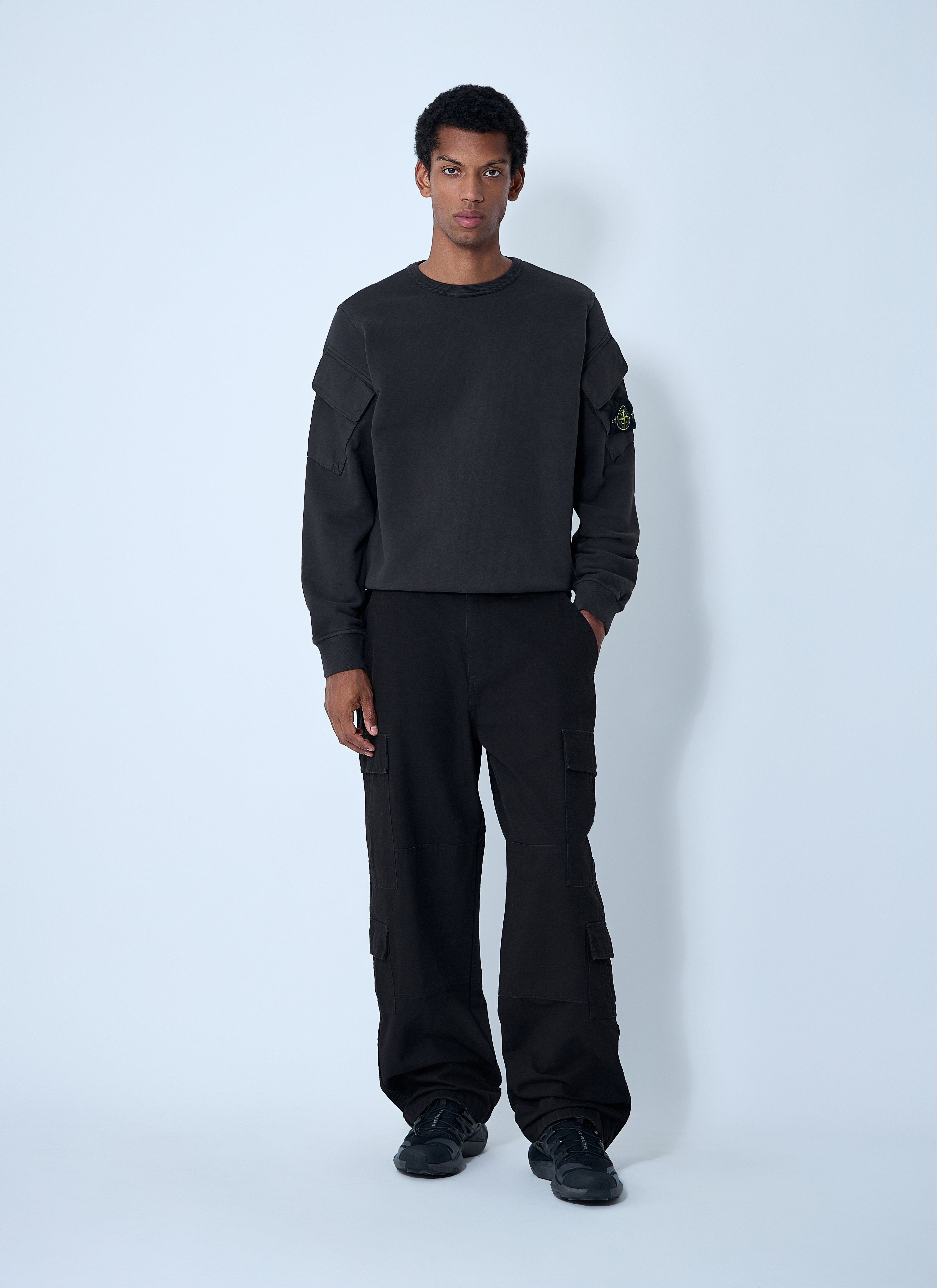 Stone Island Men Logo Patch Sweater - 2