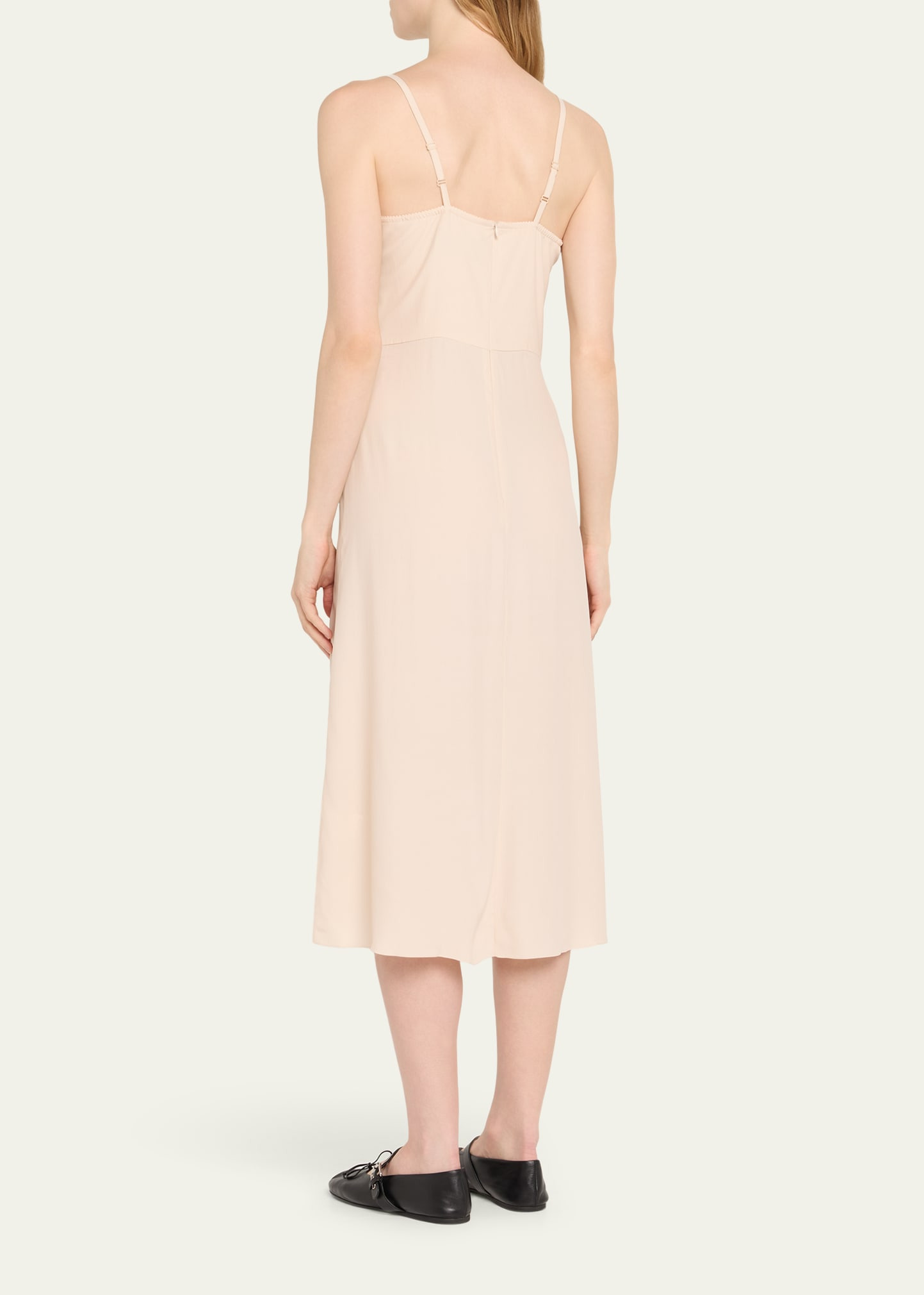 Ruffle Bust Midi Dress - 3