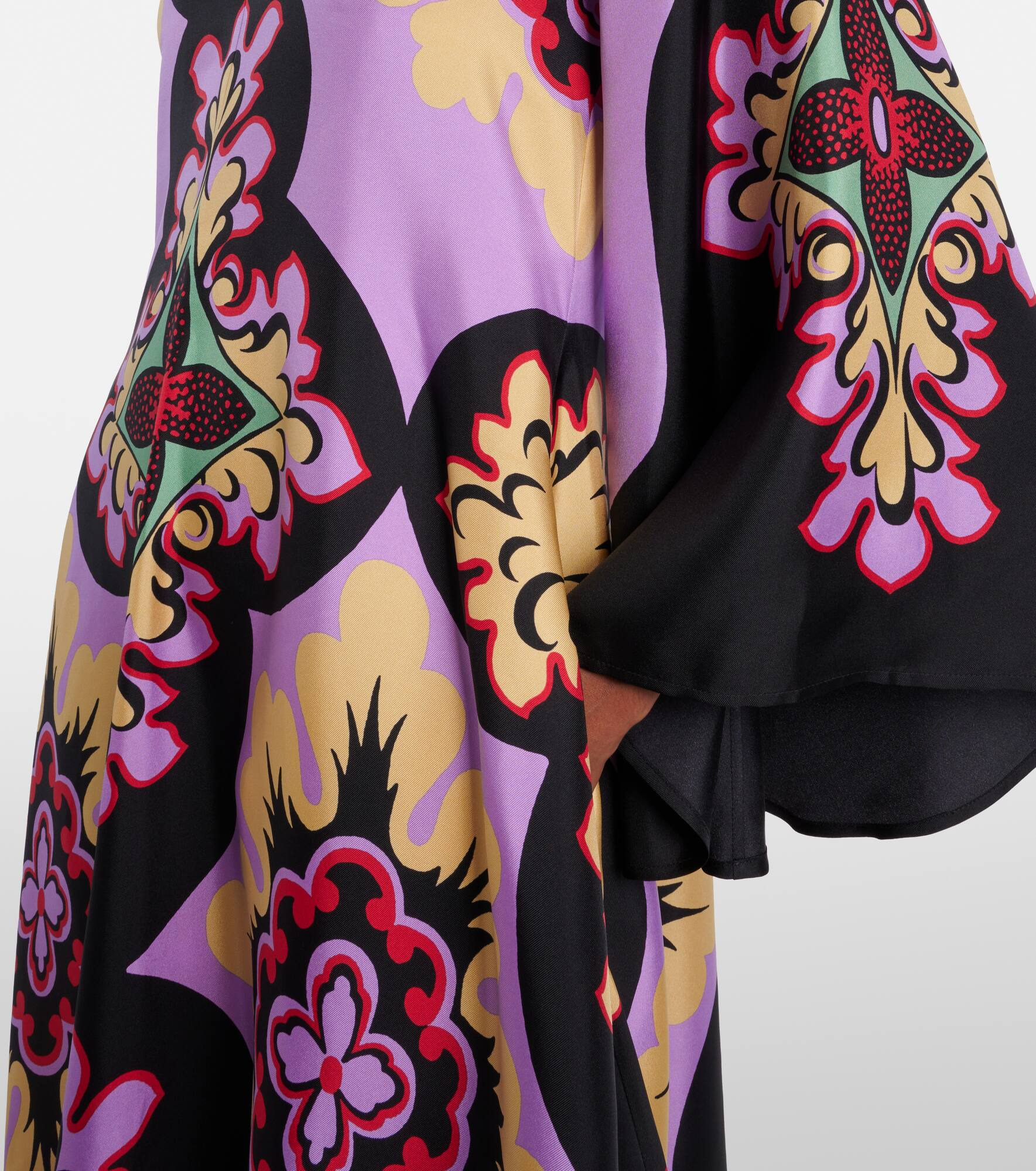 Palazzo Placée silk twill maxi dress - 5