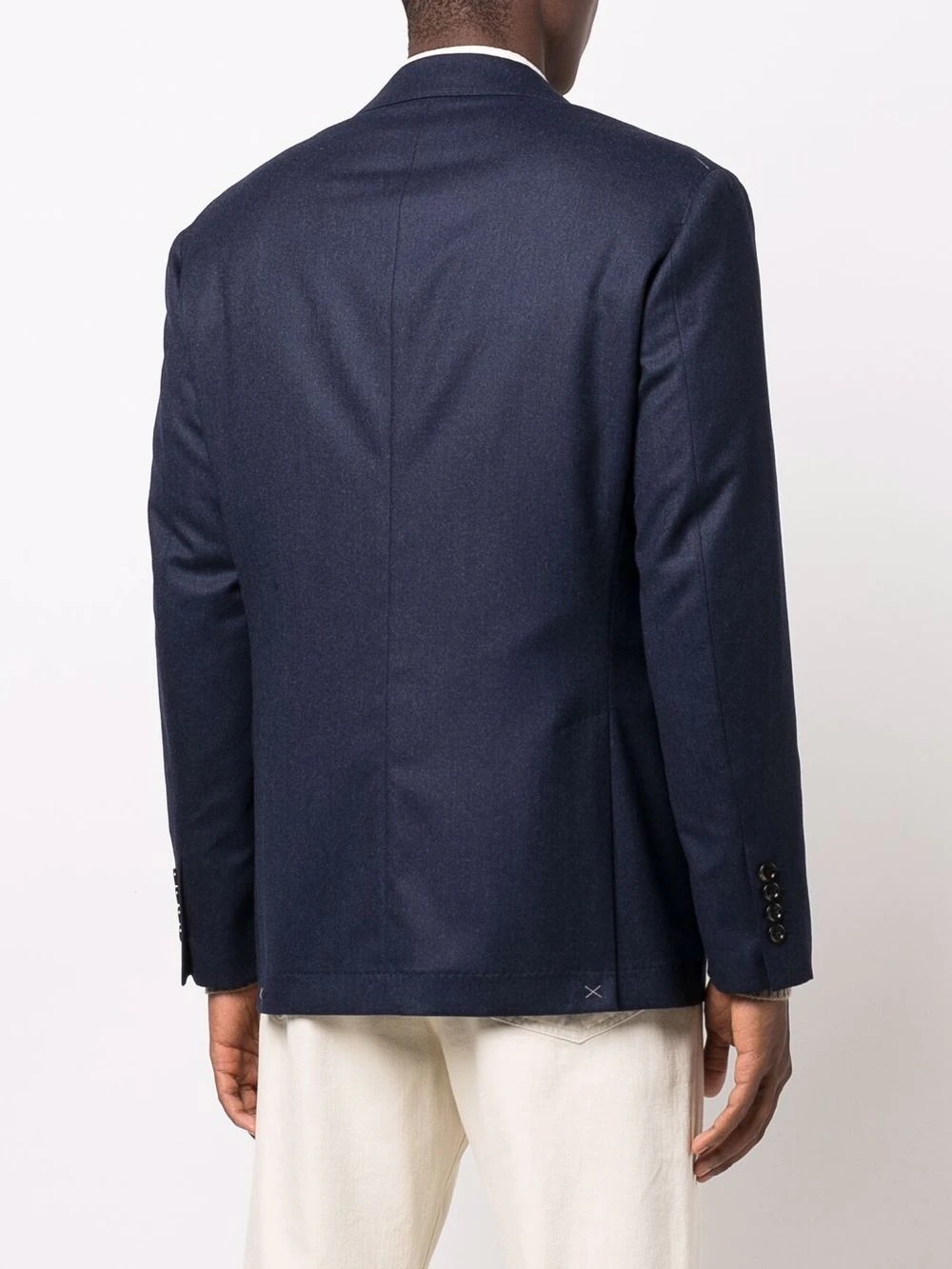 notched-lapel single-breasted blazer - 4