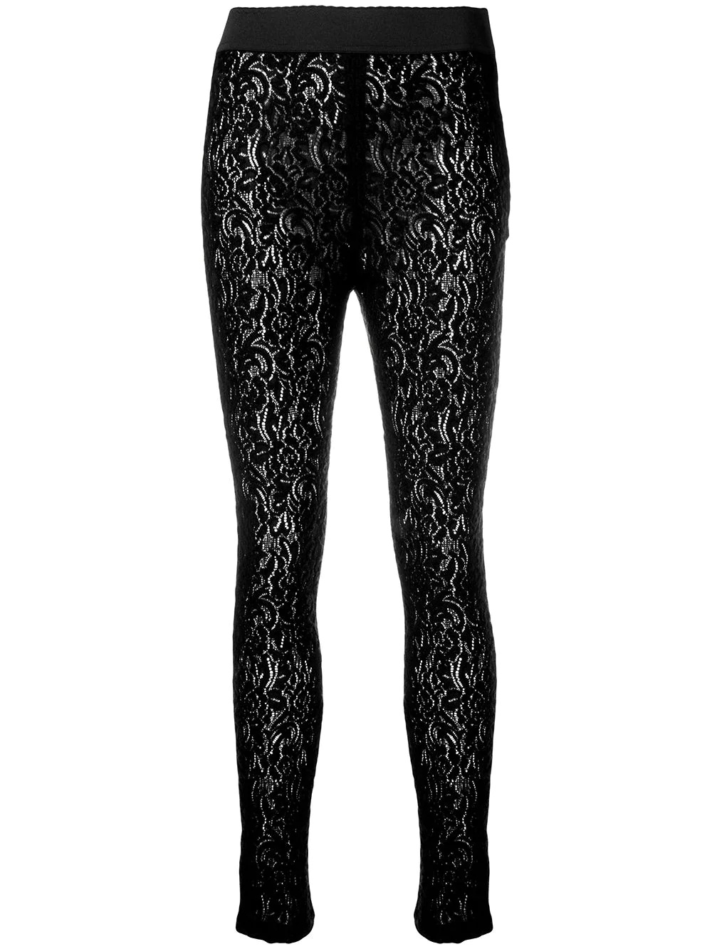 floral lace leggings - 1