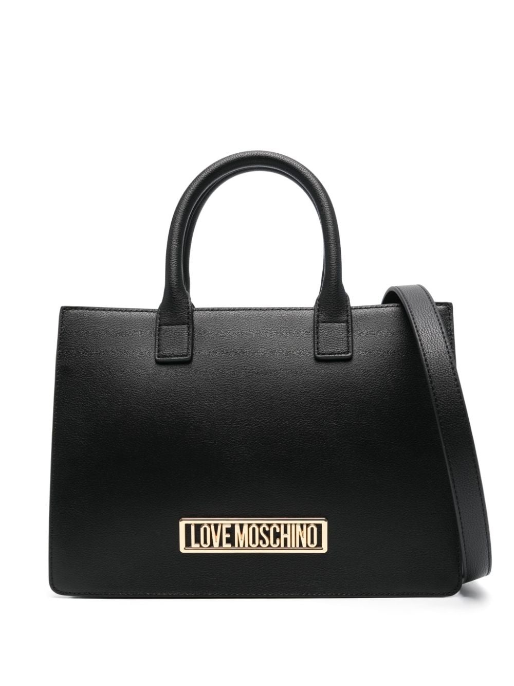 logo-lettering tote bag - 1