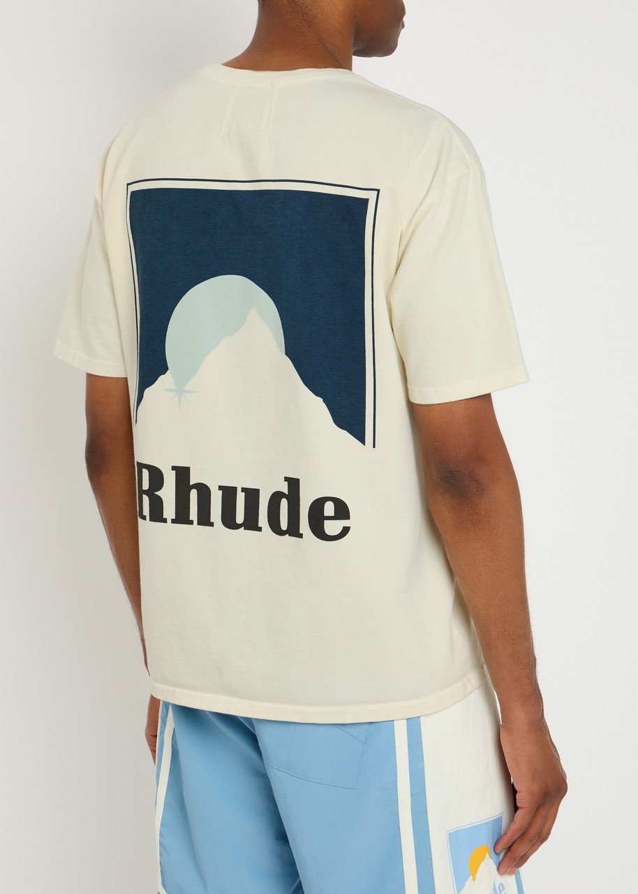 Rhude Moonlight Printed Cotton T-shirt - 3
