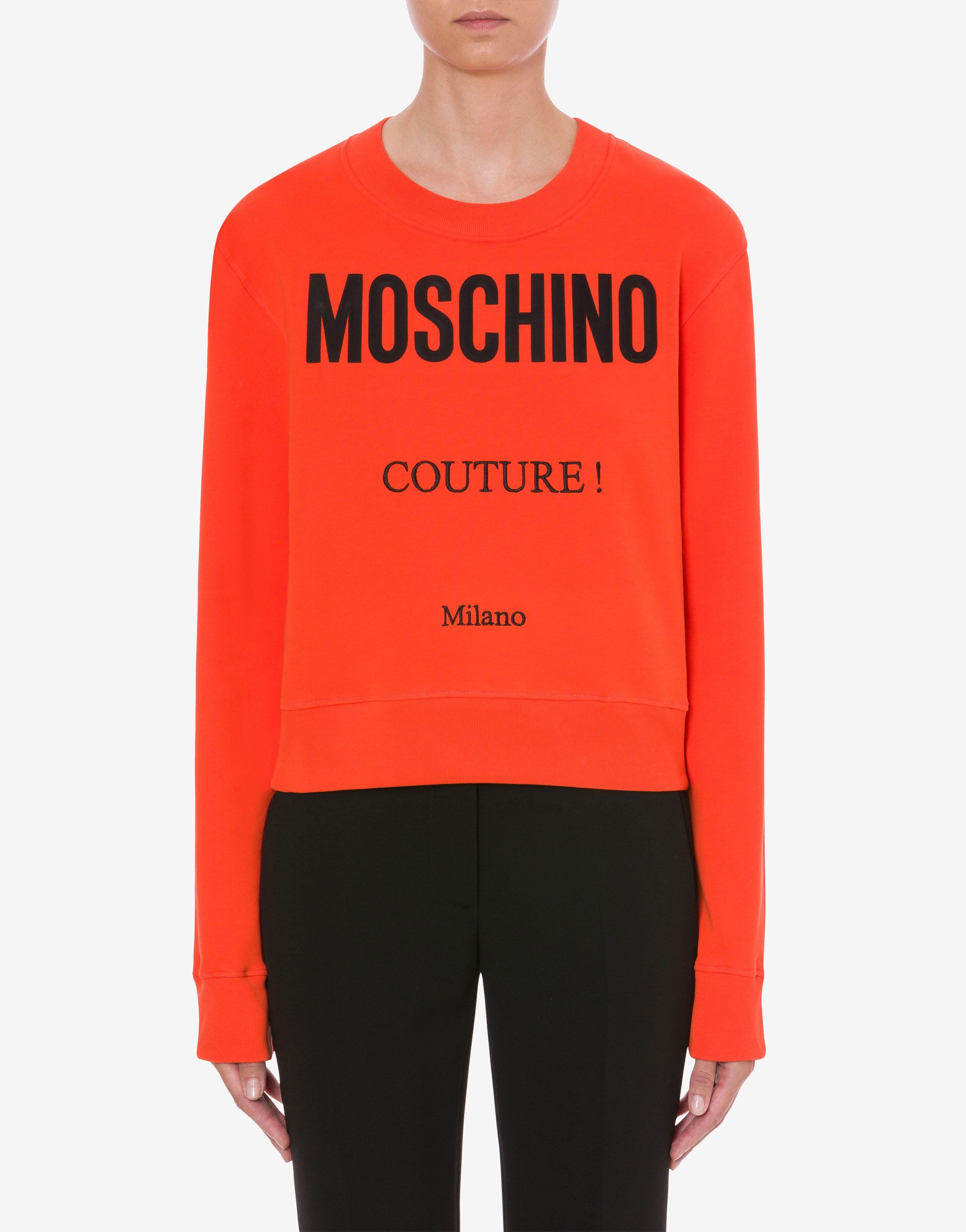 MOSCHINO COUTURE ORGANIC COTTON SWEATSHIRT - 2