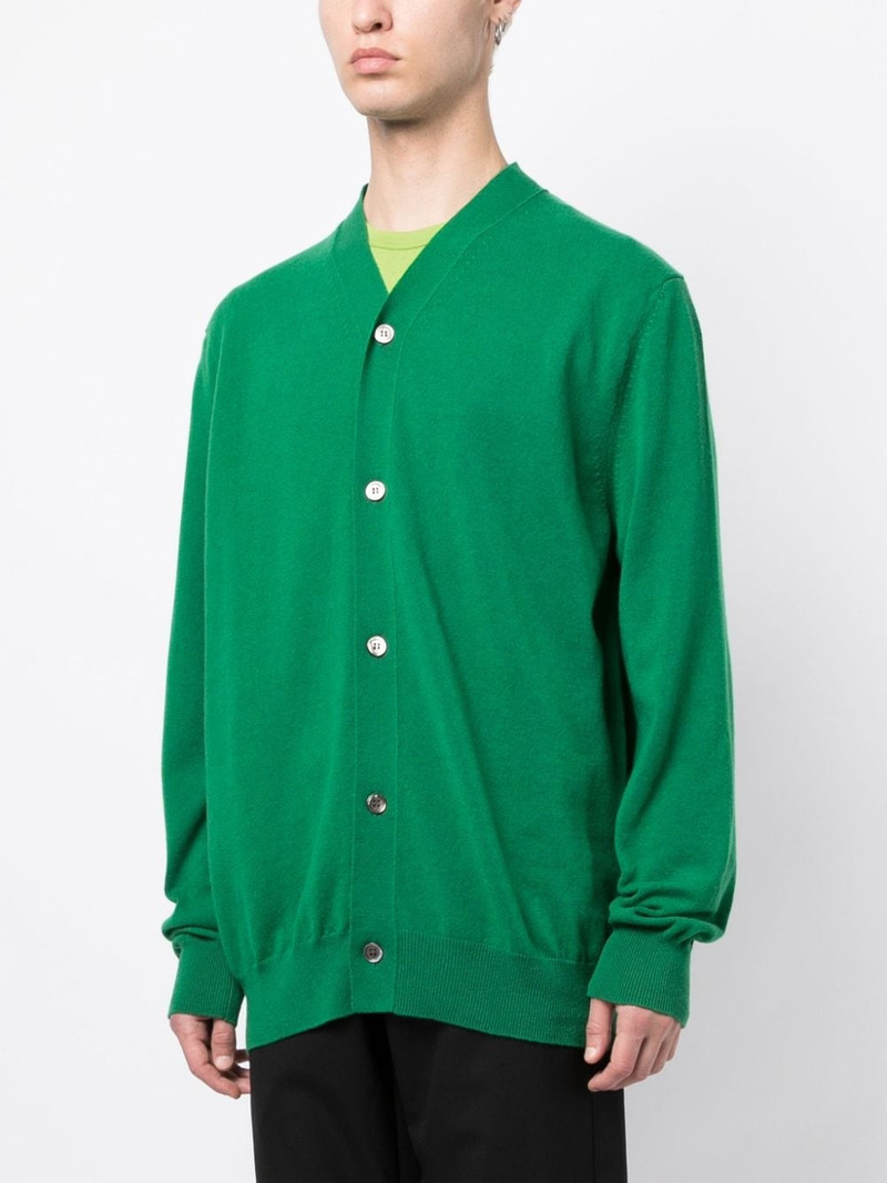 V-neck wool cardigan 3