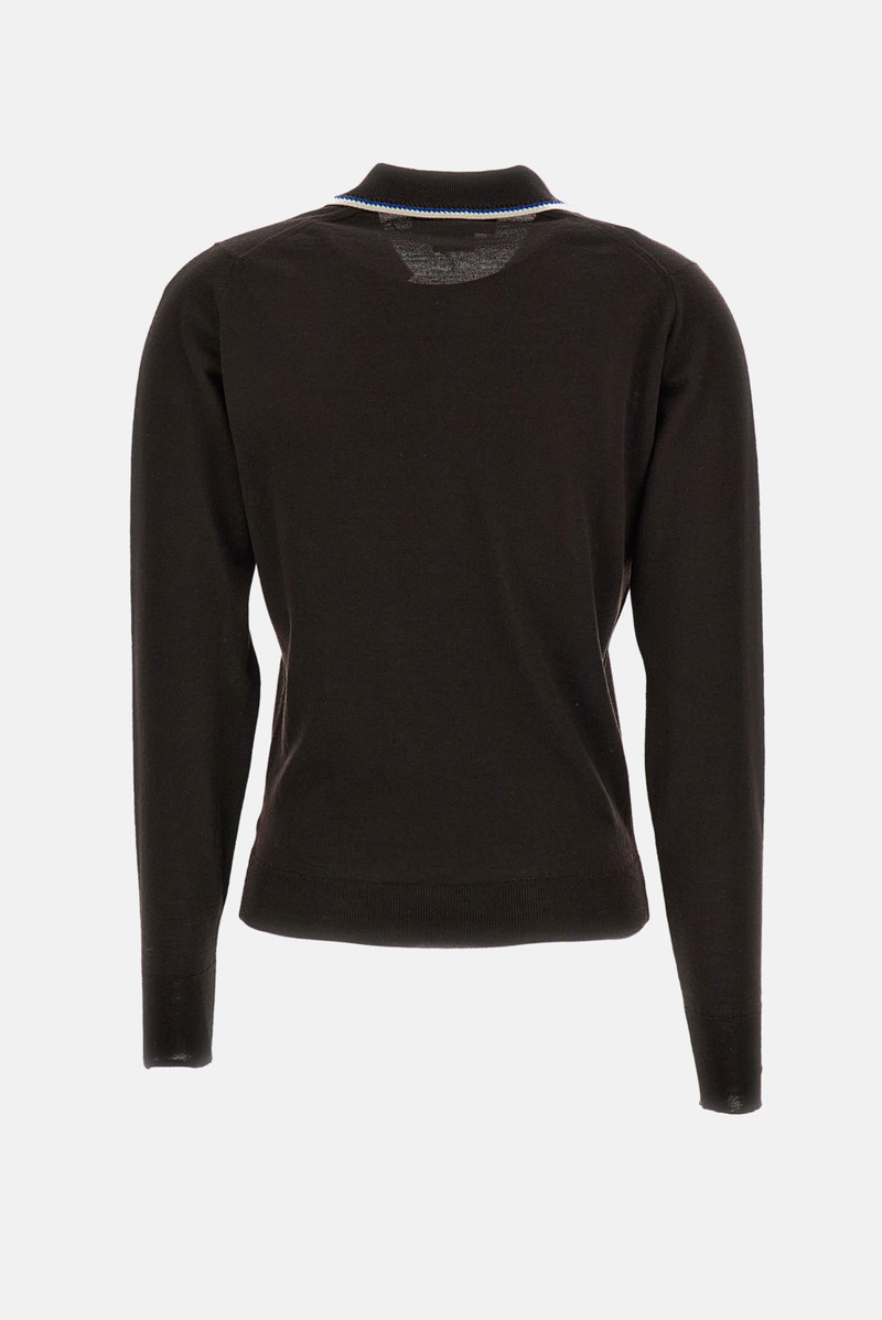 WALES BONNER Long-sleeve polo shirt John Smedley for Wales Bonner outlook