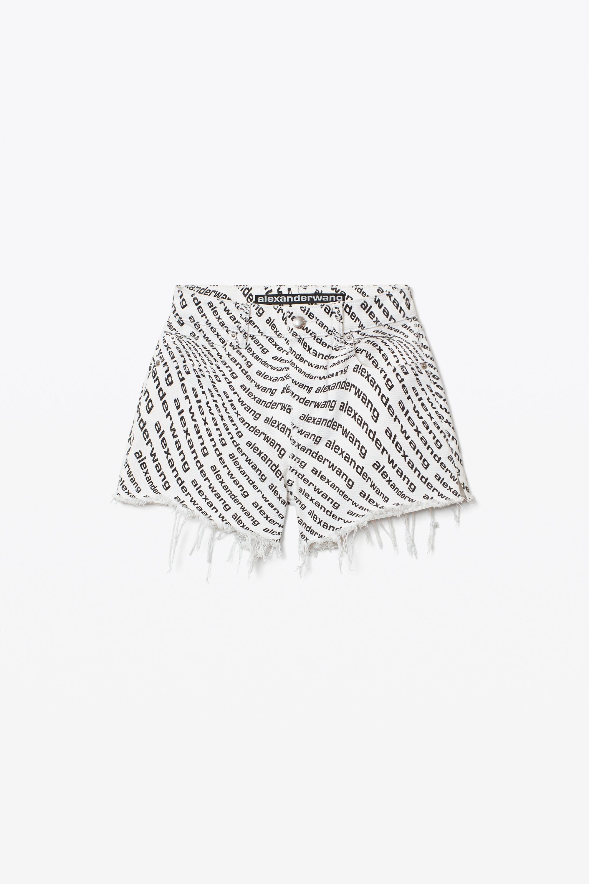 WAVE LOGO BITE SHORT IN DENIM - 1