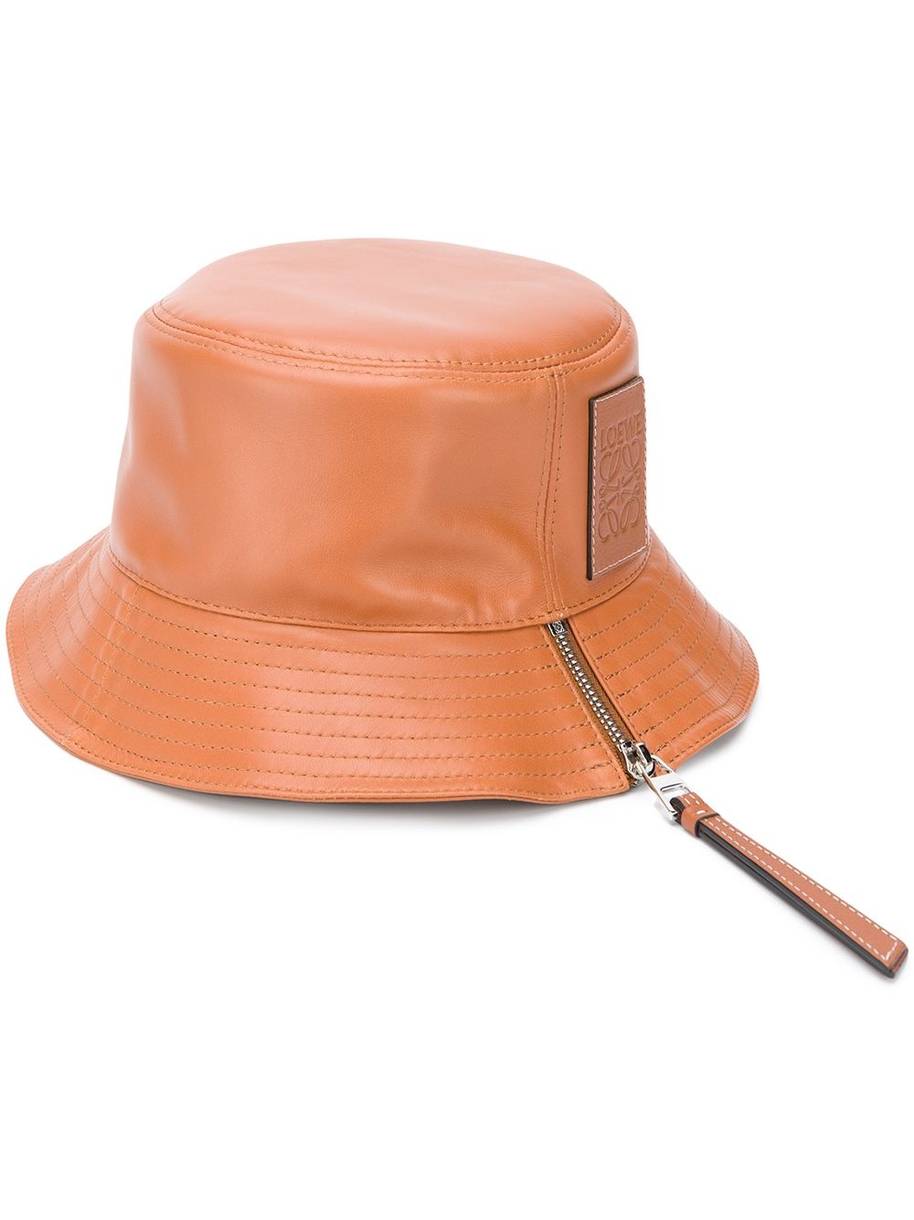 Leather fisherman hat - 1