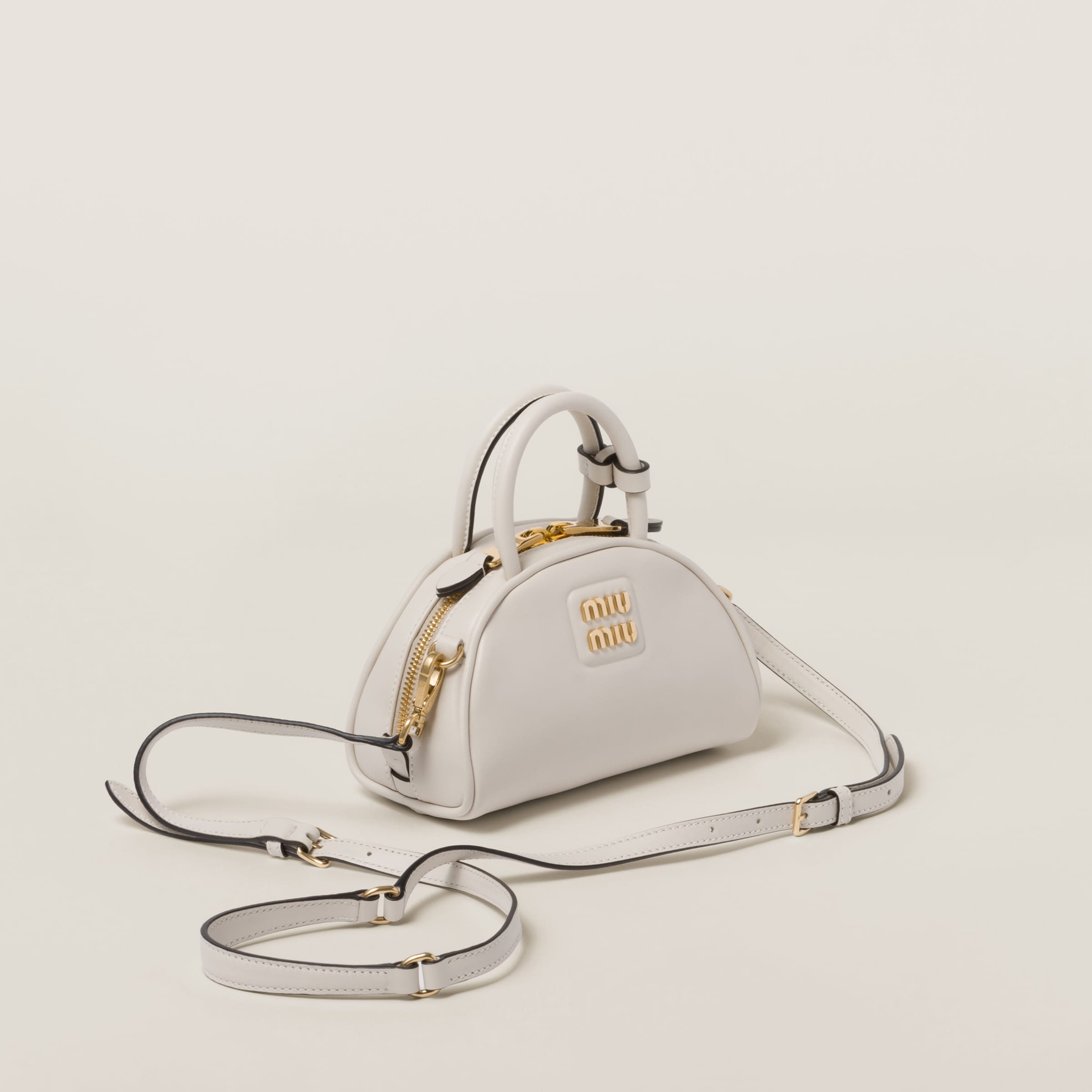 Leather top-handle bag - 1